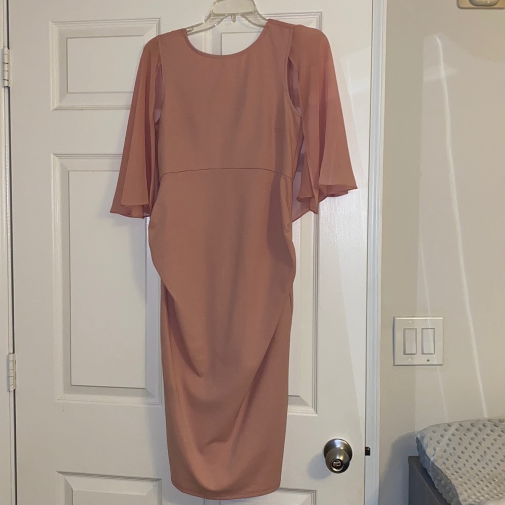 ASOS Maternity Pink Midi Dress
